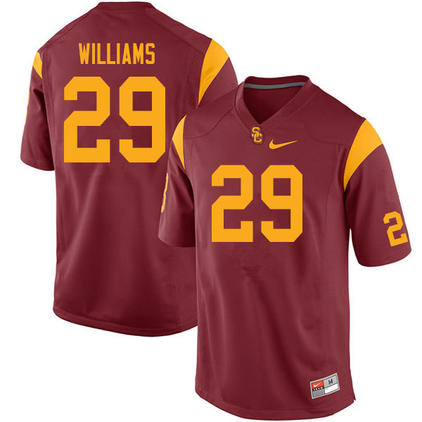 Men #29 Jayden Williams USC Trojans College Football Jerseys Sale-Cardinal
